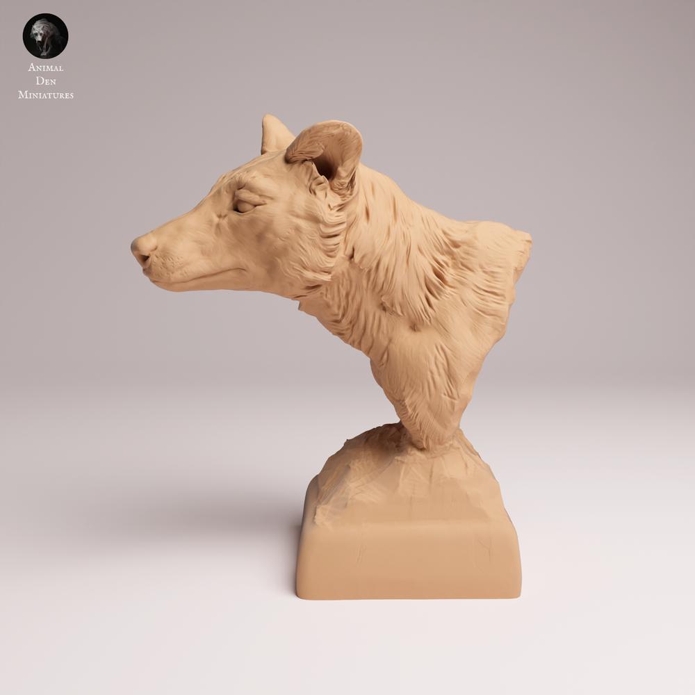 Foto de producto Tabletop 28mm Lord of the Print (LotP) 1: Figura de animal salvaje: tilacino (tigre de Tasmania) - busto (26_04_08)
