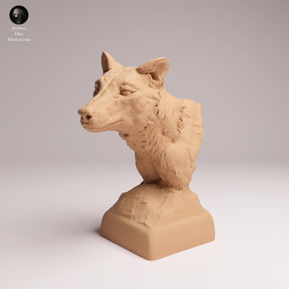 Foto del producto Tabletop 28mm Lord of the Print (LotP) 2: Figura de animal salvaje: tilacino (tigre de Tasmania) - Busto (26_04_08)