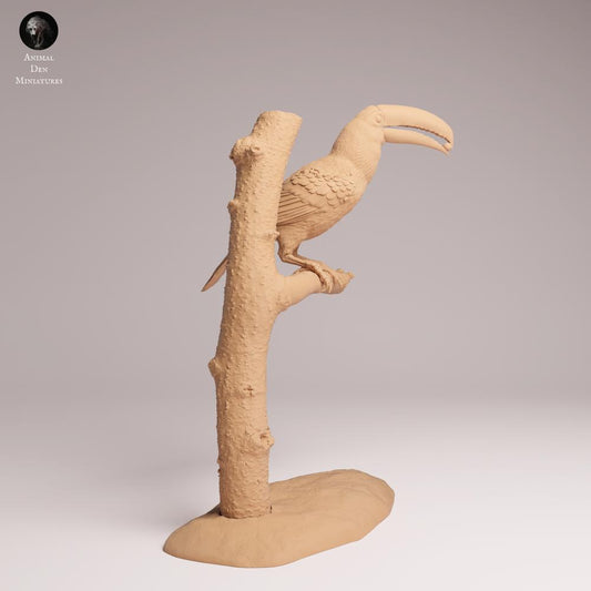 Foto del producto Tabletop 28mm Lord of the Print (LotP) 0: Figura de animal de jungla: Toko-Tucán - comiendo