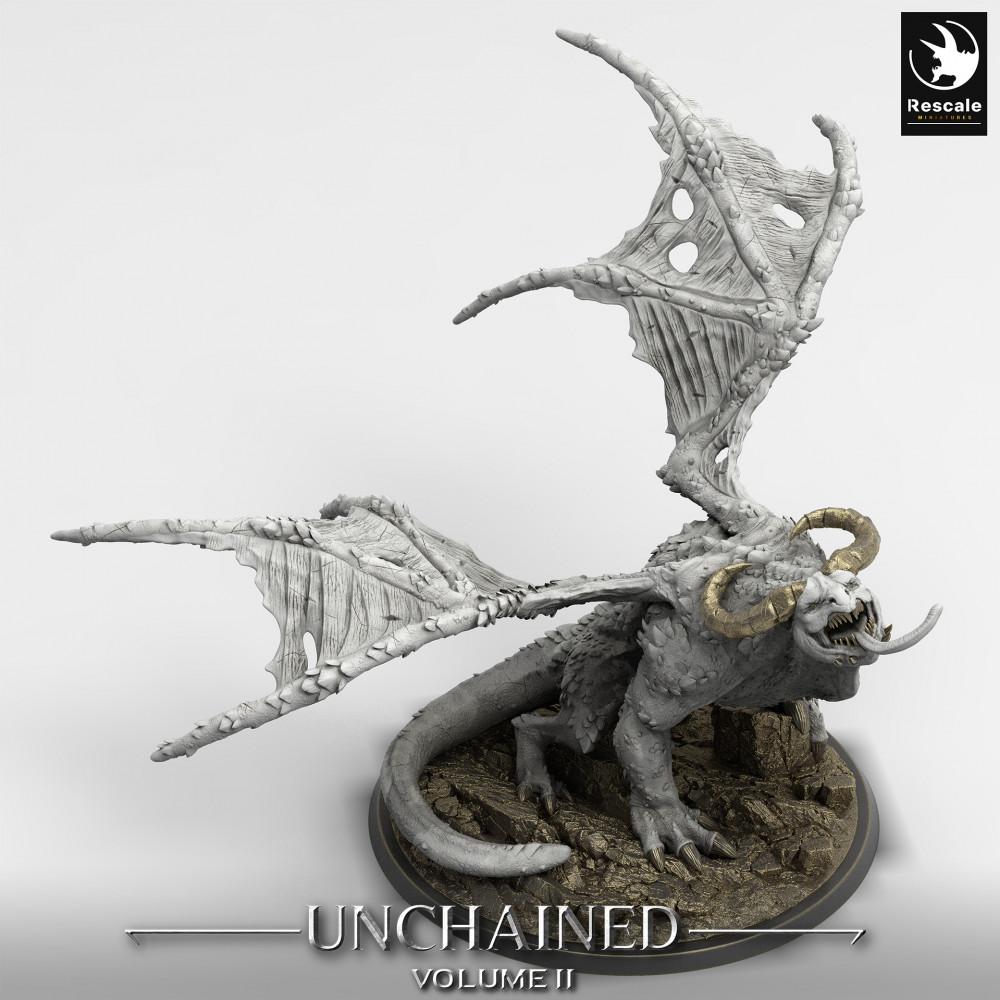 Produktfoto Tabletop 28mm Lord of the Print (LotP) 0: Tabletop Miniatur: Urdrache / Wyvern - titanisches Bossmonster, Drachenmodell (24_05_H1)