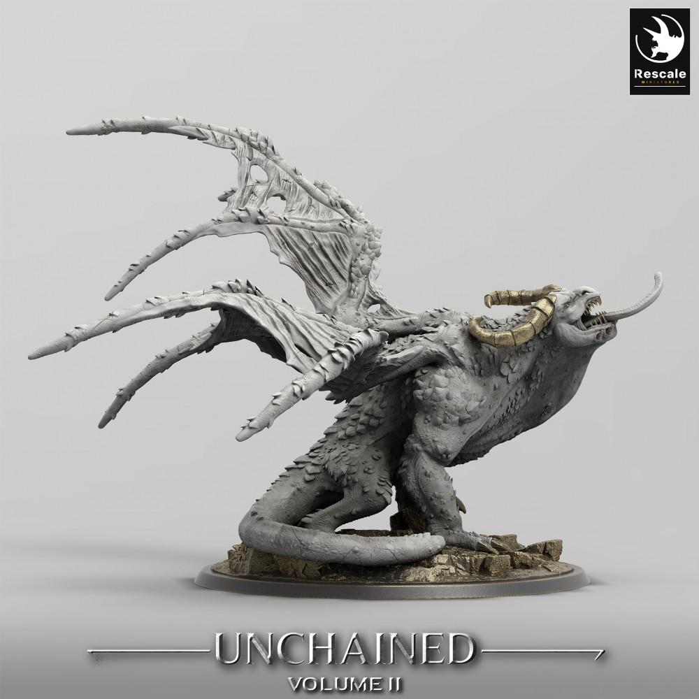 Produktfoto Tabletop 28mm Lord of the Print (LotP) 0: Tabletop Miniatur: Urdrache / Wyvern - titanisches Bossmonster, Drachenmodell (24_05_H1)