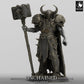 Produktfoto Tabletop 28mm Lord of the Print (LotP) 0: Tabletop Miniatur: Dunkler Ritter / Chaoskrieger, Warlord mit Zweihandhammer, Champion-Anführer (24_05_F6)
