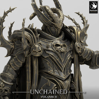 Foto del producto Tabletop 28mm Lord of the Print (LotP) 0: Miniatura de Tabletop: Caballero Demonio con Gran Espada, Paladín Oscuro, Señor de la Guerra Tenebroso, Hijo de Olaf (24_05_L1)