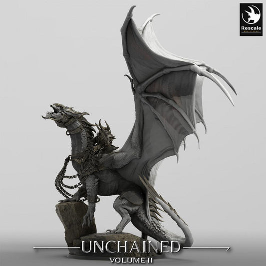 Produktfoto Tabletop 28mm Lord of the Print (LotP) 0: Tabletop Miniatur: Kriegdrache mit Drachenreiter, Wyrm Großmonster, War Dragon (24_05_J1)