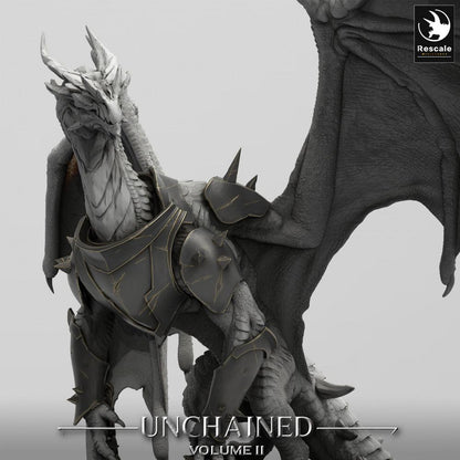 Foto del producto Tabletop 28mm Lord of the Print (LotP) 0: Miniatura de Tabletop: Dragón Acorazado Xeldranth - Kettenwyrm, Señor Dragón, Jefe Monstruo, Miniatura de Dragón (24_05_X)