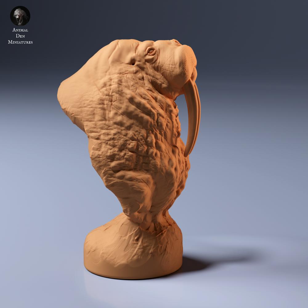 Foto del producto, figura de animal Animal Den Miniatures 5: figura de animal marino: busto de morsa (26_09_02)