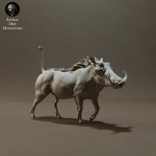 Foto de producto de figura de animal Animal Den Miniatures 0: Figura de animal salvaje: jabalí verrugoso (23_03_09)