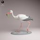 Foto del producto Tabletop 28mm Lord of the Print (LotP) 3: Figura de animal ave: cigüeña blanca - alimentándose (26_07_05)