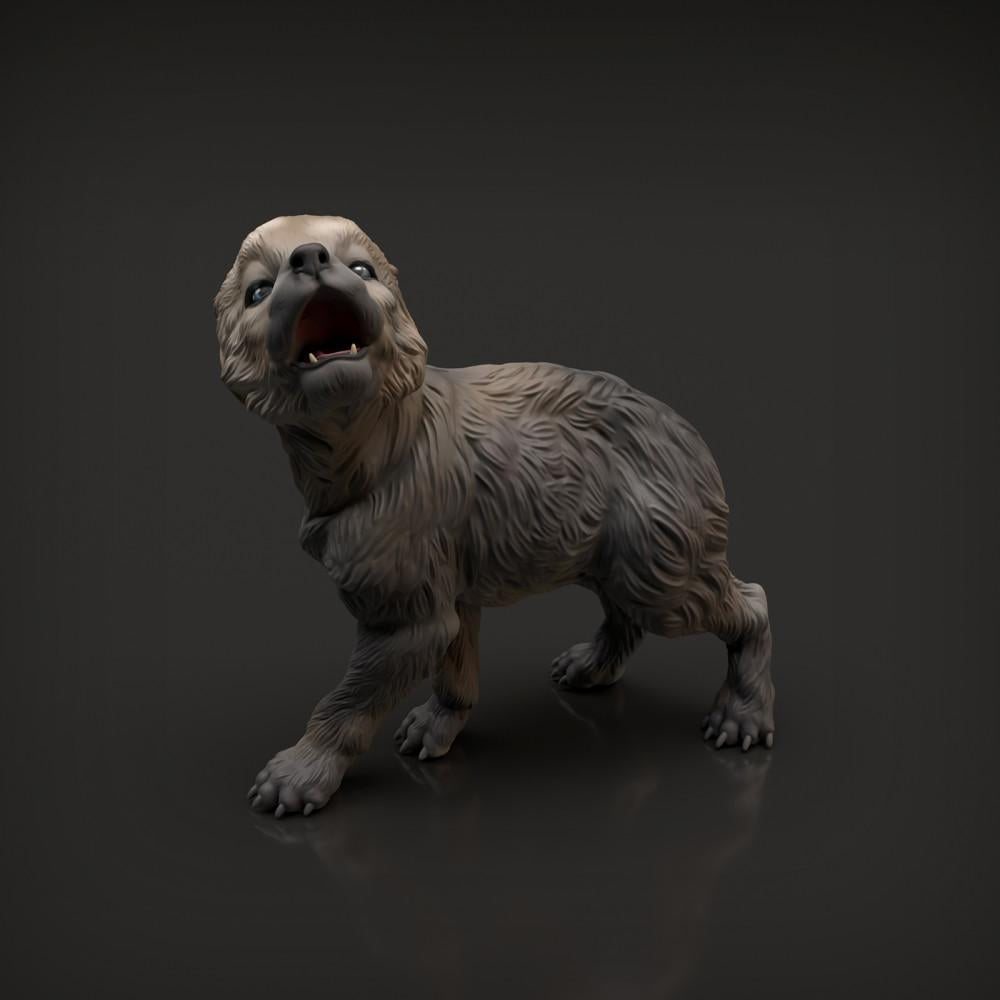 Foto de producto de figura animal Animal Den Miniatures 1: figura de animal salvaje: cachorro de lobo (22_04_03)