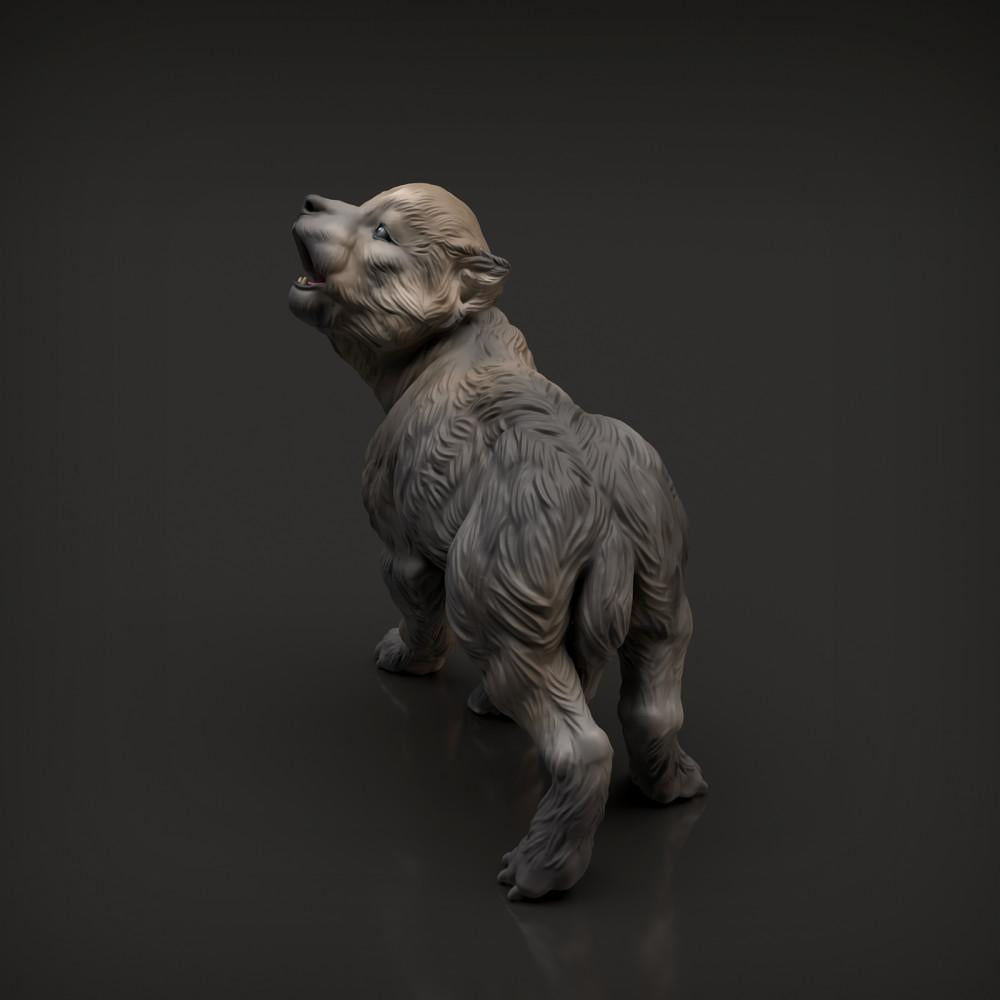 Foto del producto, figura de animal Animal Den Miniatures 2: Figura de animal salvaje: cachorro de lobo (22_04_03)