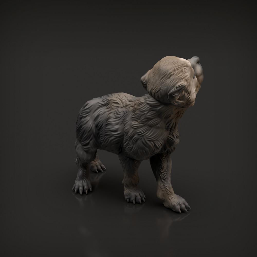 Foto de producto de figura de animal Animal Den Miniatures 4: figura de animal salvaje: cachorro de lobo (22_04_03)