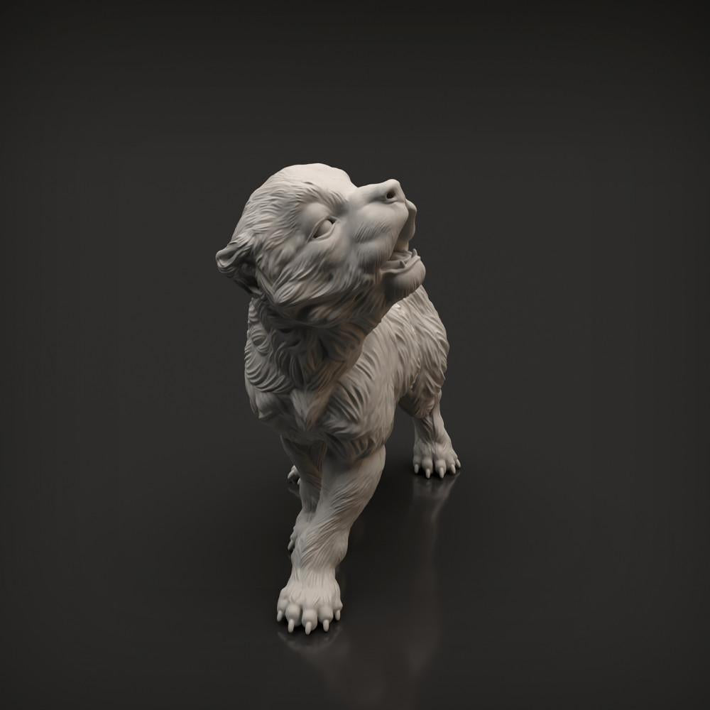 Foto de producto de figura animal Animal Den Miniatures 6: Figura de animal salvaje: cachorro de lobo (22_04_03)