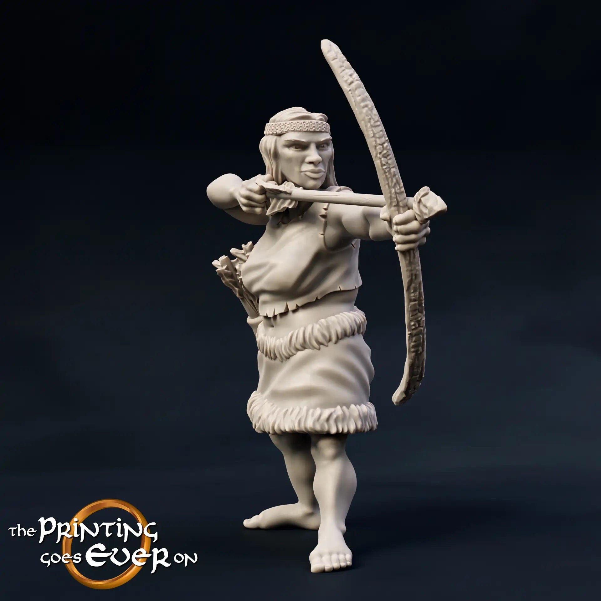 Foto del producto Tabletop 28mm The Printing Goes Ever On (TPGEO) 0: Miembros nativos de la tribu: Hombres salvajes de la jungla - Jefe y guerrero
