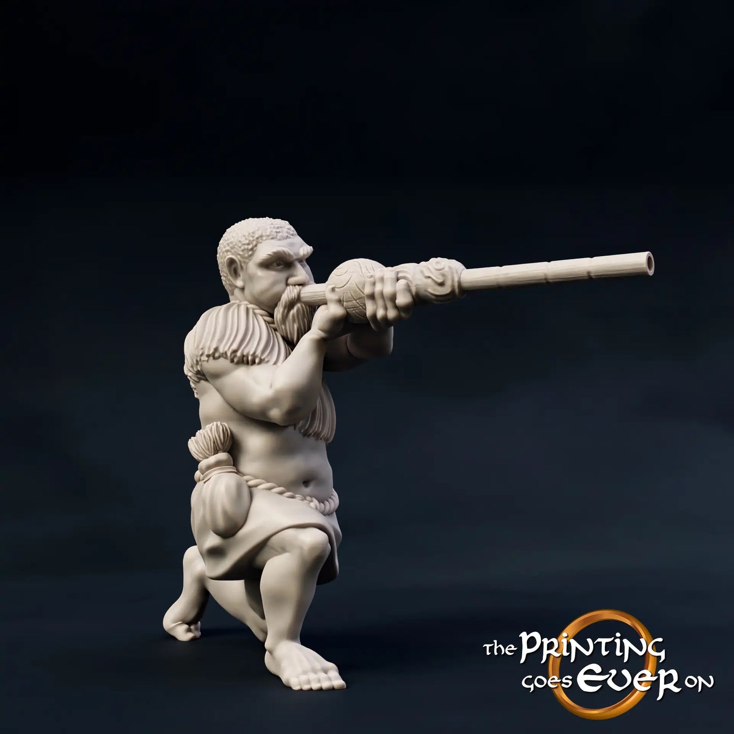 Foto del producto Tabletop 28mm The Printing Goes Ever On (TPGEO) 0: Miembros nativos de la tribu: Hombres salvajes de la jungla - Jefe y guerrero