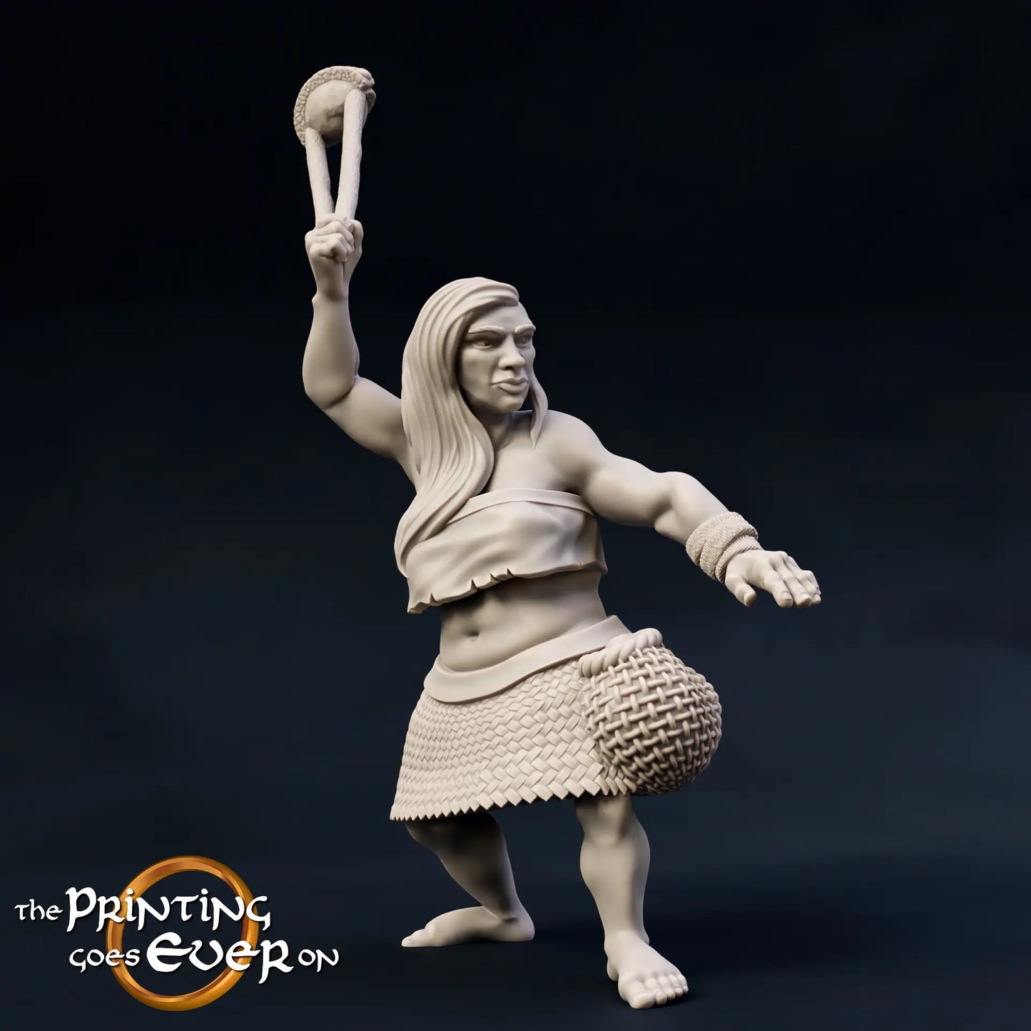 Foto del producto Tabletop 28mm The Printing Goes Ever On (TPGEO) 0: Miembros nativos de la tribu: Hombres salvajes de la jungla - Jefe y guerrero