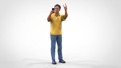 Foto del producto Diorama y modelismo figura en miniatura: Fan masculino