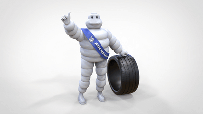 Foto del producto diorama y modelo de figura en miniatura: Hombre Michelin con neumáticos