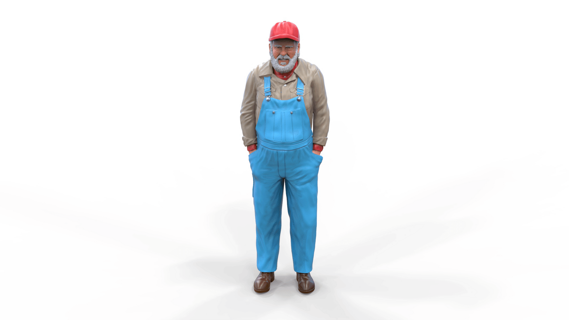 Foto del producto Diorama y modelismo miniatura figura: Hombre mayor con gorra
