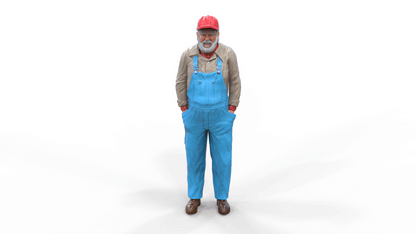 Foto del producto Diorama y modelismo miniatura figura: Hombre mayor con gorra