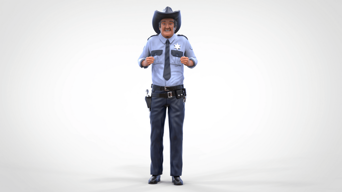 Foto del producto Diorama y modelo de figura en miniatura: Sheriff