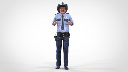 Foto del producto Diorama y modelo de figura en miniatura: Sheriff