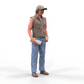 Produktfoto Diorama und Modellbau Miniatur Figur: Mann mit Zeitung