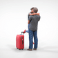 Foto del producto Diorama y modelismo figura en miniatura: Pareja con maleta - Despedida de una pareja viajera