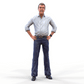 Foto del producto Diorama y modelismo figura en miniatura: Hombre común con camisa, de pie