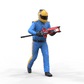 Produktfoto Diorama und Modellbau Miniatur Figur: Pit Crew Wagenheber