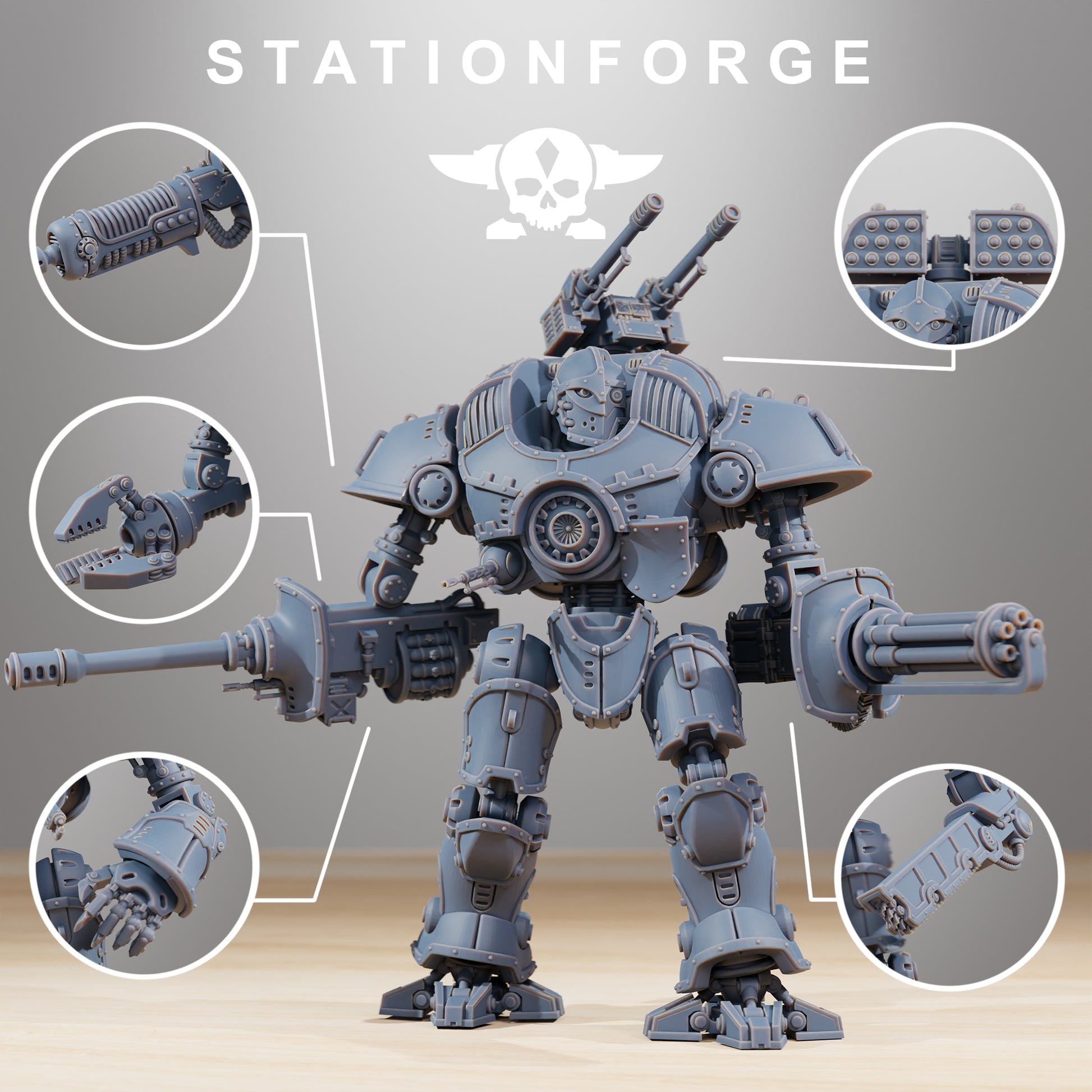 Foto del producto Minis de Tabletop de 28mm Stationforge: Defender MK2