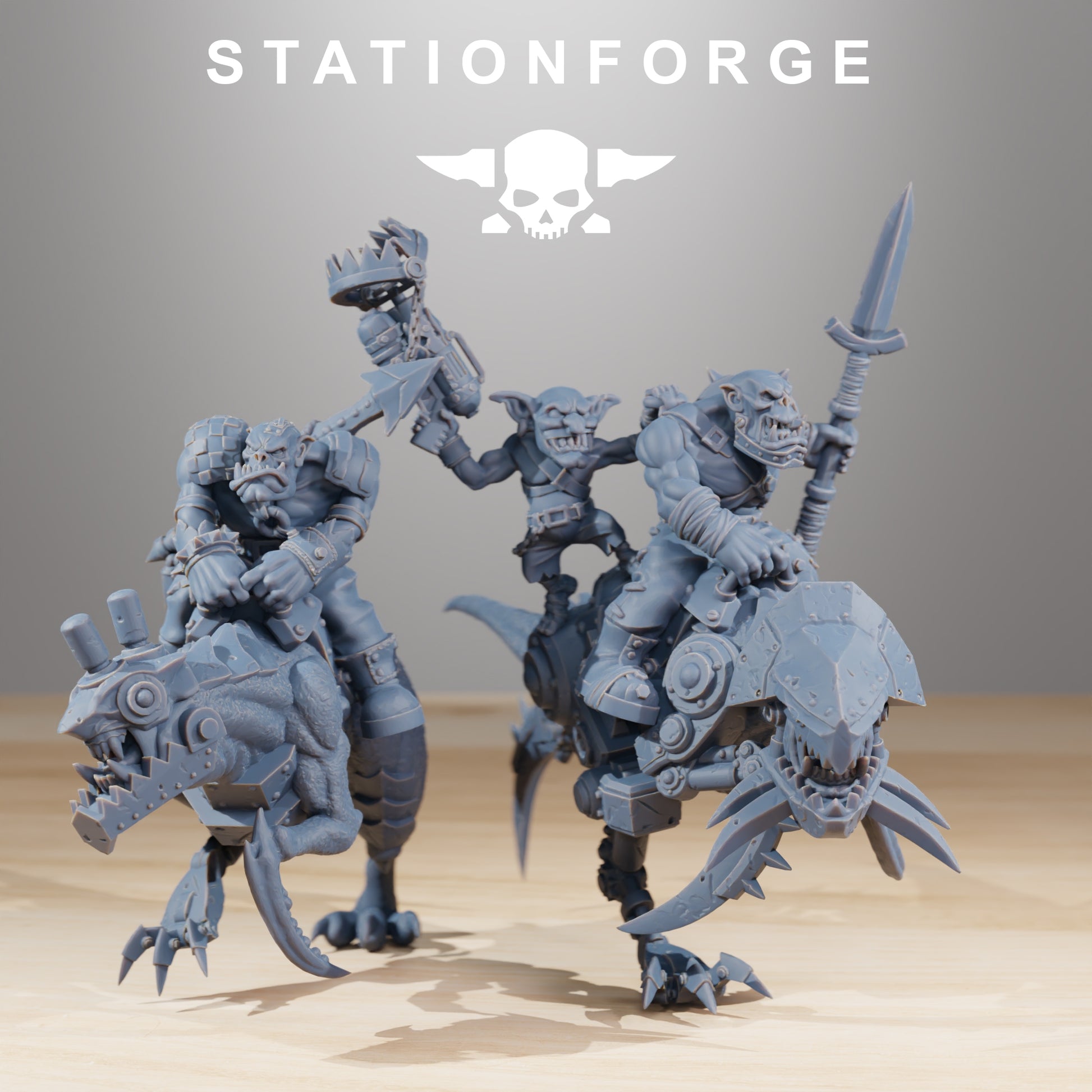Produktfoto 28mm Tabletop Minis Stationforge: Beast Riders