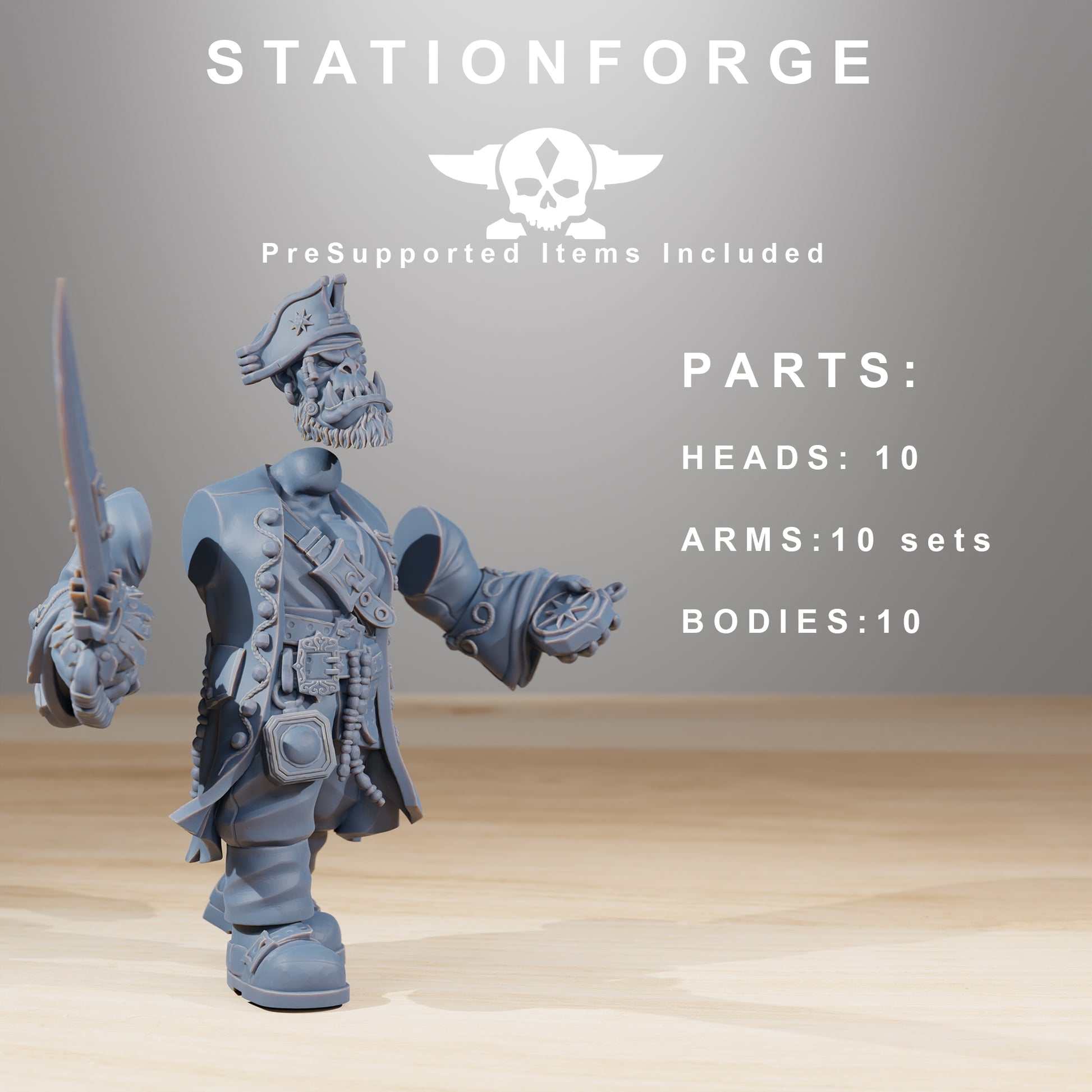 Foto del producto Minis de Tabletop de 28 mm Heroforge: Piratas