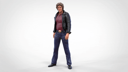 Foto del producto Diorama y modelismo figura en miniatura: Hombre con chaqueta de cuero