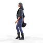 Foto del producto Diorama y modelismo figura en miniatura: Corredora 5 - piloto con casco y chaqueta de cuero