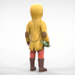 Foto del producto diorama y modelo de figura en miniatura: niño con chaqueta de lluvia