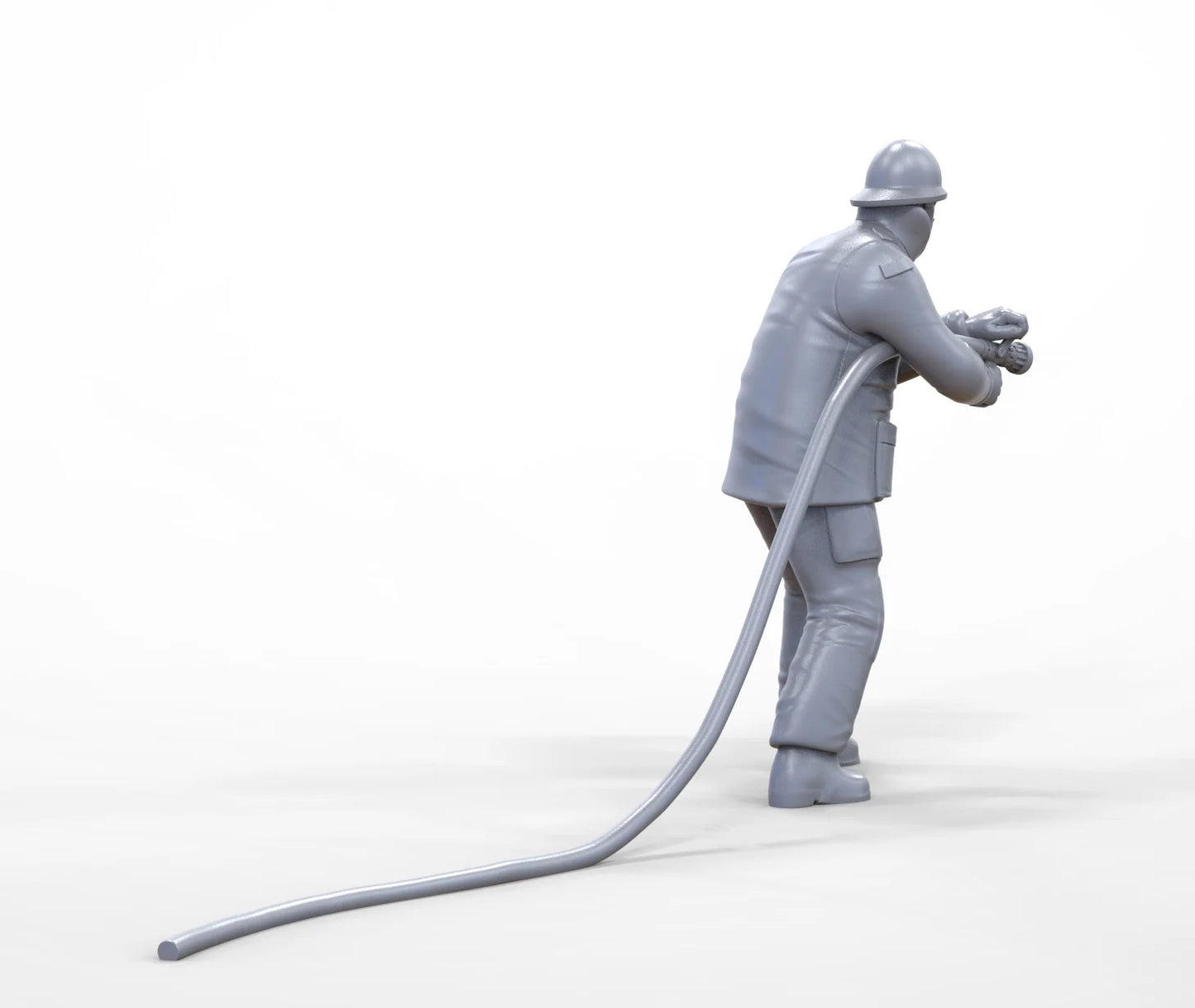 Foto del producto Diorama y modelo de figura en miniatura: Bombero 1
