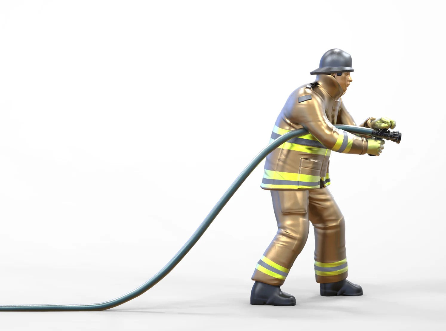 Foto del producto Diorama y modelo de figura en miniatura: Bombero 1