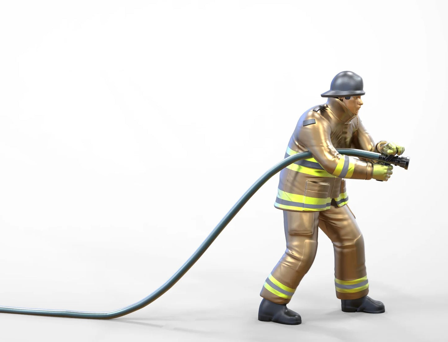 Foto del producto Diorama y modelo de figura en miniatura: Bombero 1
