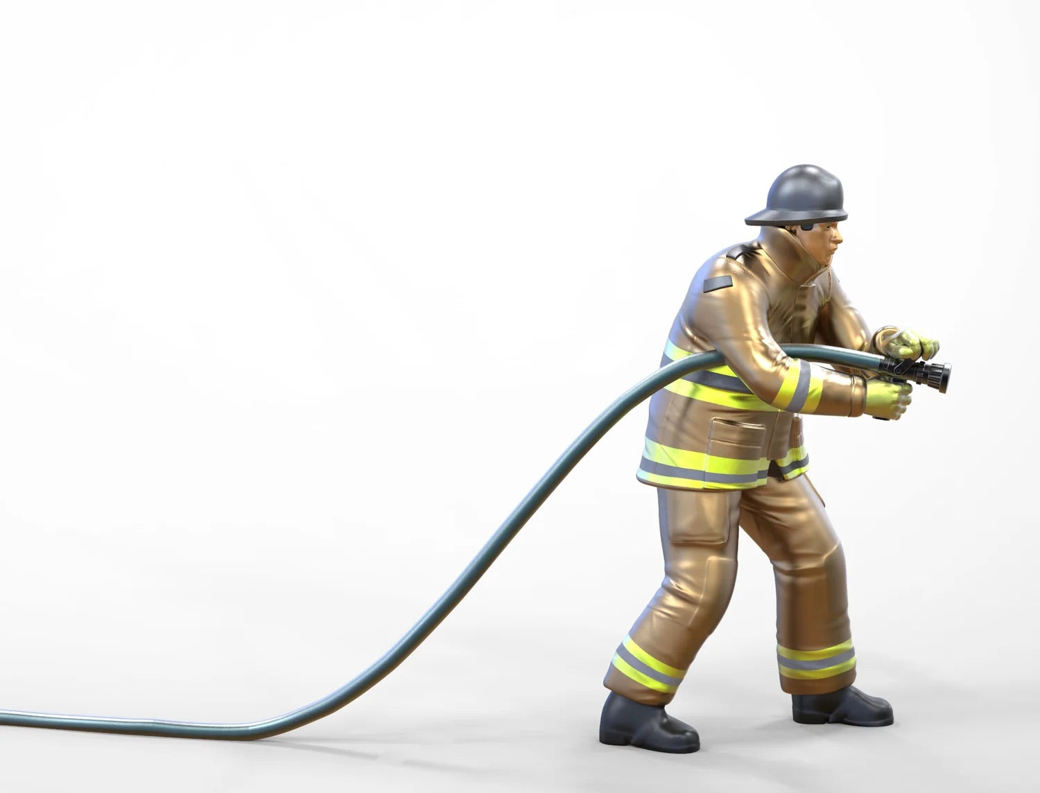Foto del producto Diorama y modelo de figura en miniatura: Bombero 1