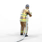 Foto del producto Diorama y modelo de figura en miniatura: Bombero 1