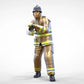 Foto del producto Diorama y modelo de figura en miniatura: Bombero 1