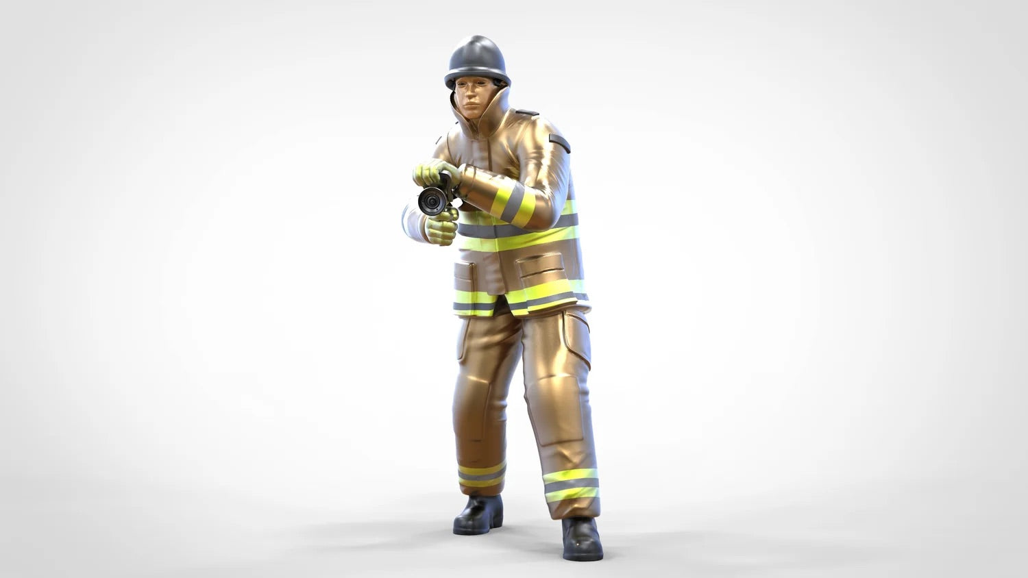 Foto del producto Diorama y modelo de figura en miniatura: Bombero 1