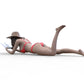 Foto del producto Diorama y modelismo miniatura figura: Mujer en la playa 2