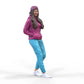 Foto del producto Diorama y modelismo miniatura figura: Mujer con sudadera | Hip Hopper