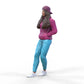 Foto del producto Diorama y modelismo miniatura figura: Mujer con sudadera | Hip Hopper