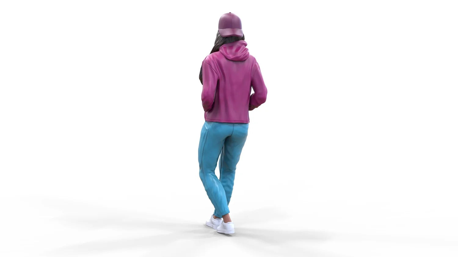 Foto del producto Diorama y modelismo miniatura figura: Mujer con sudadera | Hip Hopper