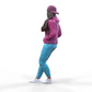 Foto del producto Diorama y modelismo miniatura figura: Mujer con sudadera | Hip Hopper
