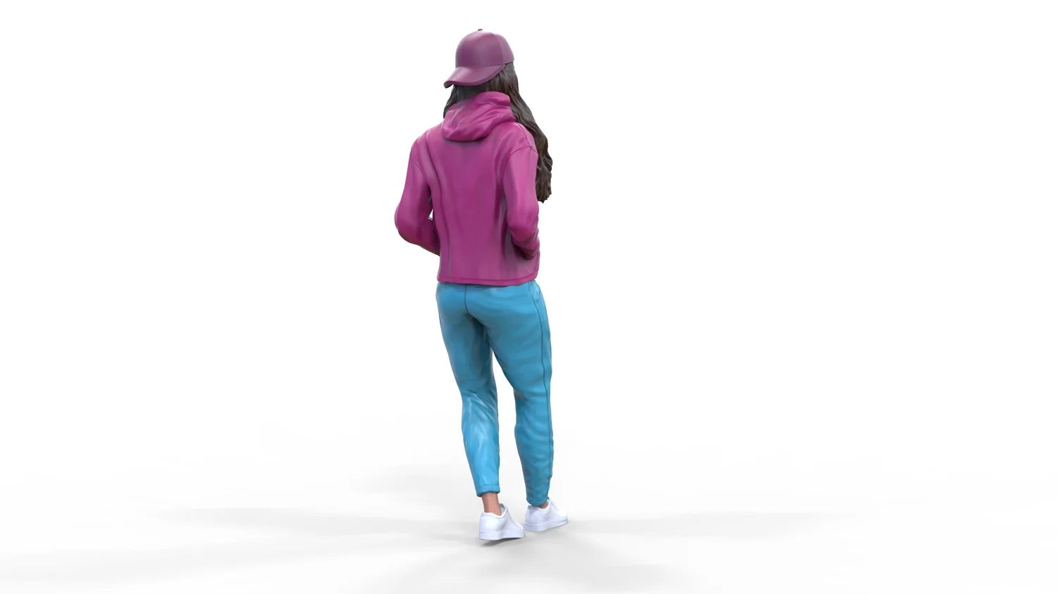 Foto del producto Diorama y modelismo miniatura figura: Mujer con sudadera | Hip Hopper