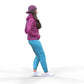 Foto del producto Diorama y modelismo miniatura figura: Mujer con sudadera | Hip Hopper